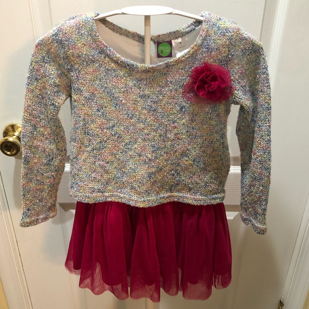 Dollie & Me Tweed & Tulle Tutu Dress girls’ size 6-$12